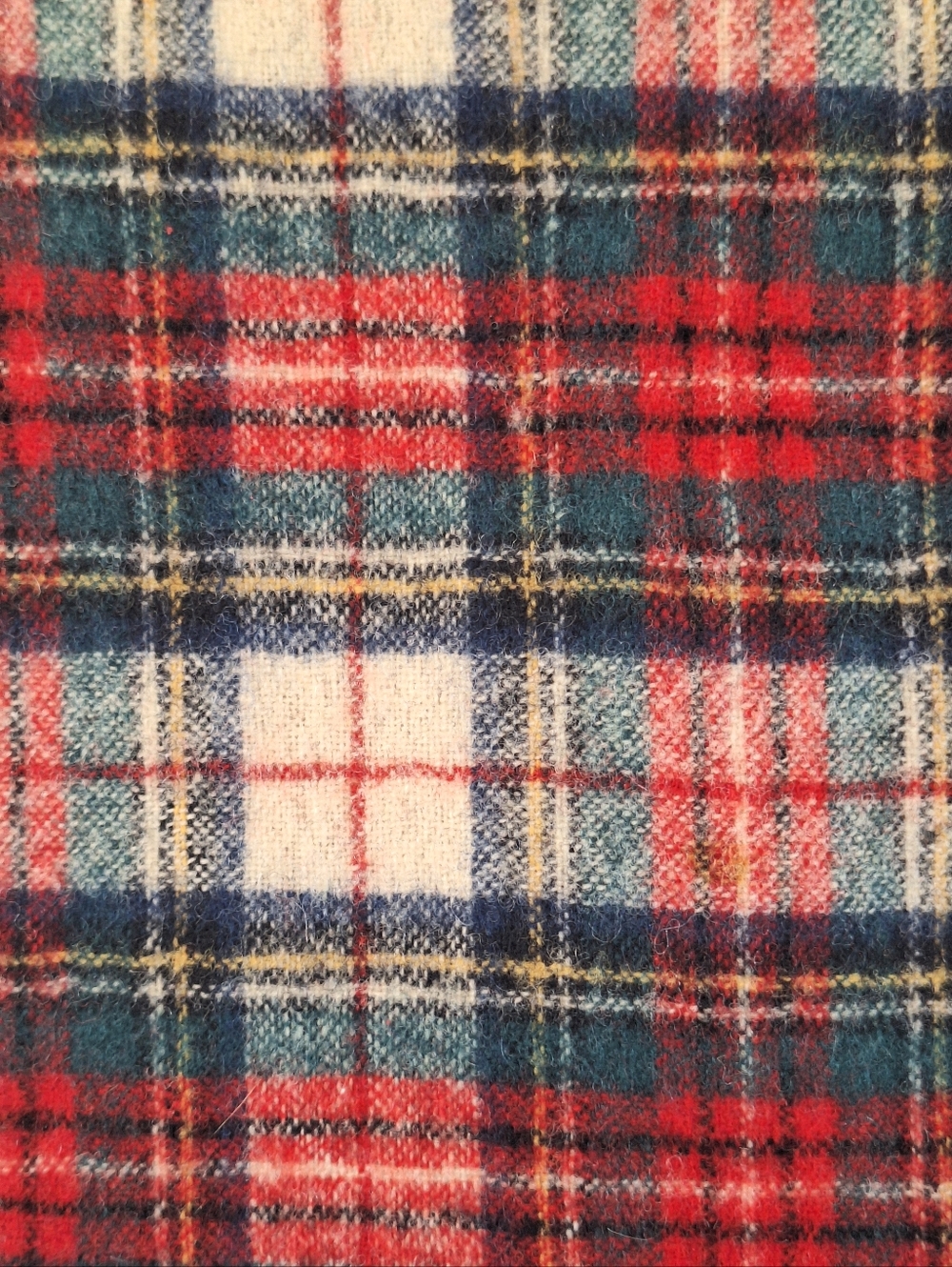 Vintage Pendleton Authentic Stewart Dress Tartan Wool Scarf - Red Multi - Picture 4 of 9